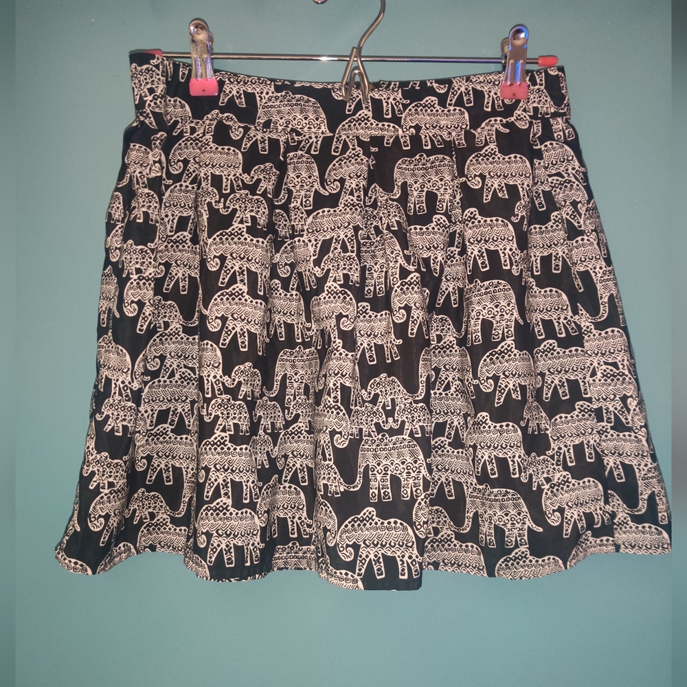 Black and Cream Skirt
